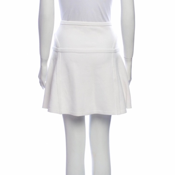 Diane Von Furstenberg White Knit Mini Skirt - Picture 2 of 12